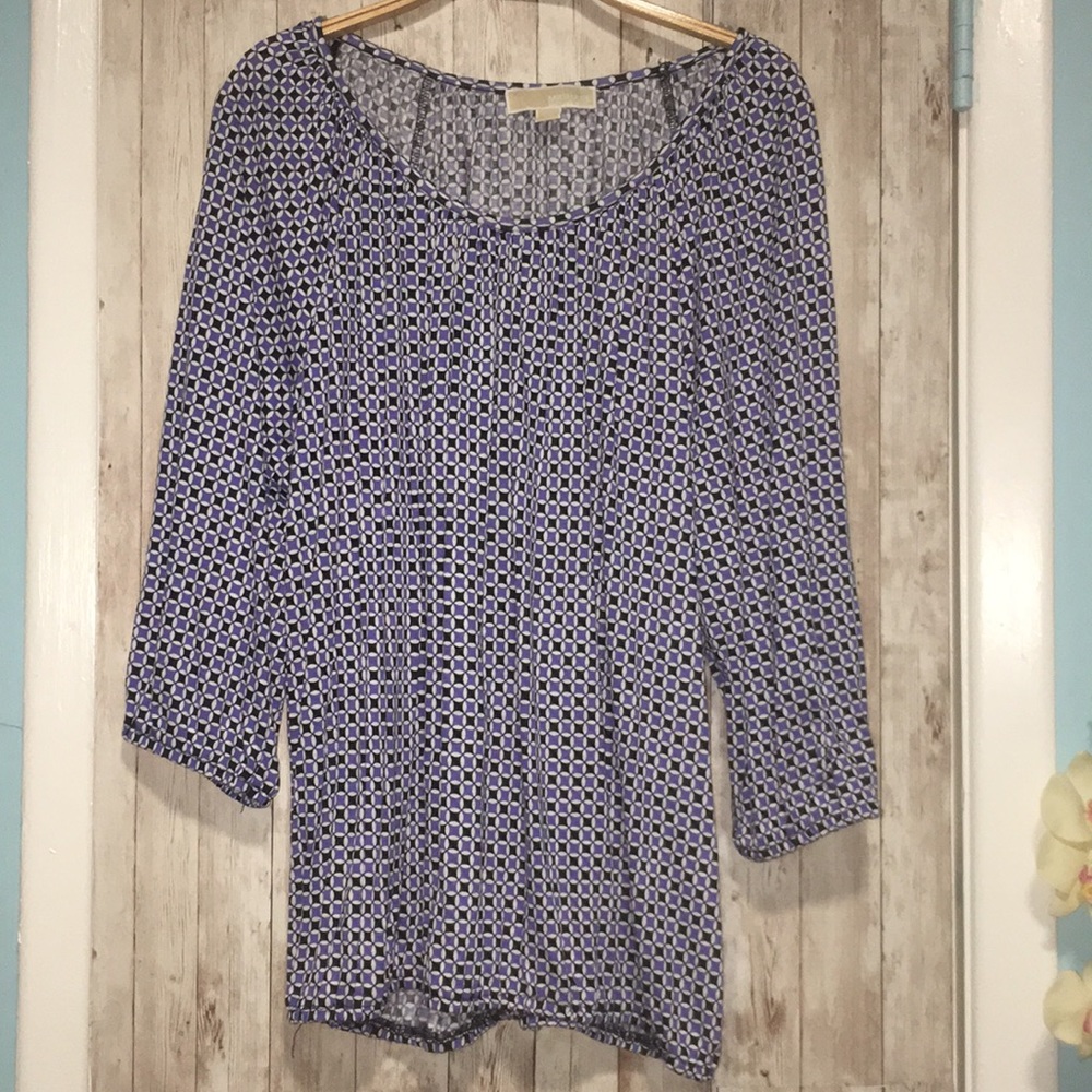 Michael Kors Violet Mosaic Blouse